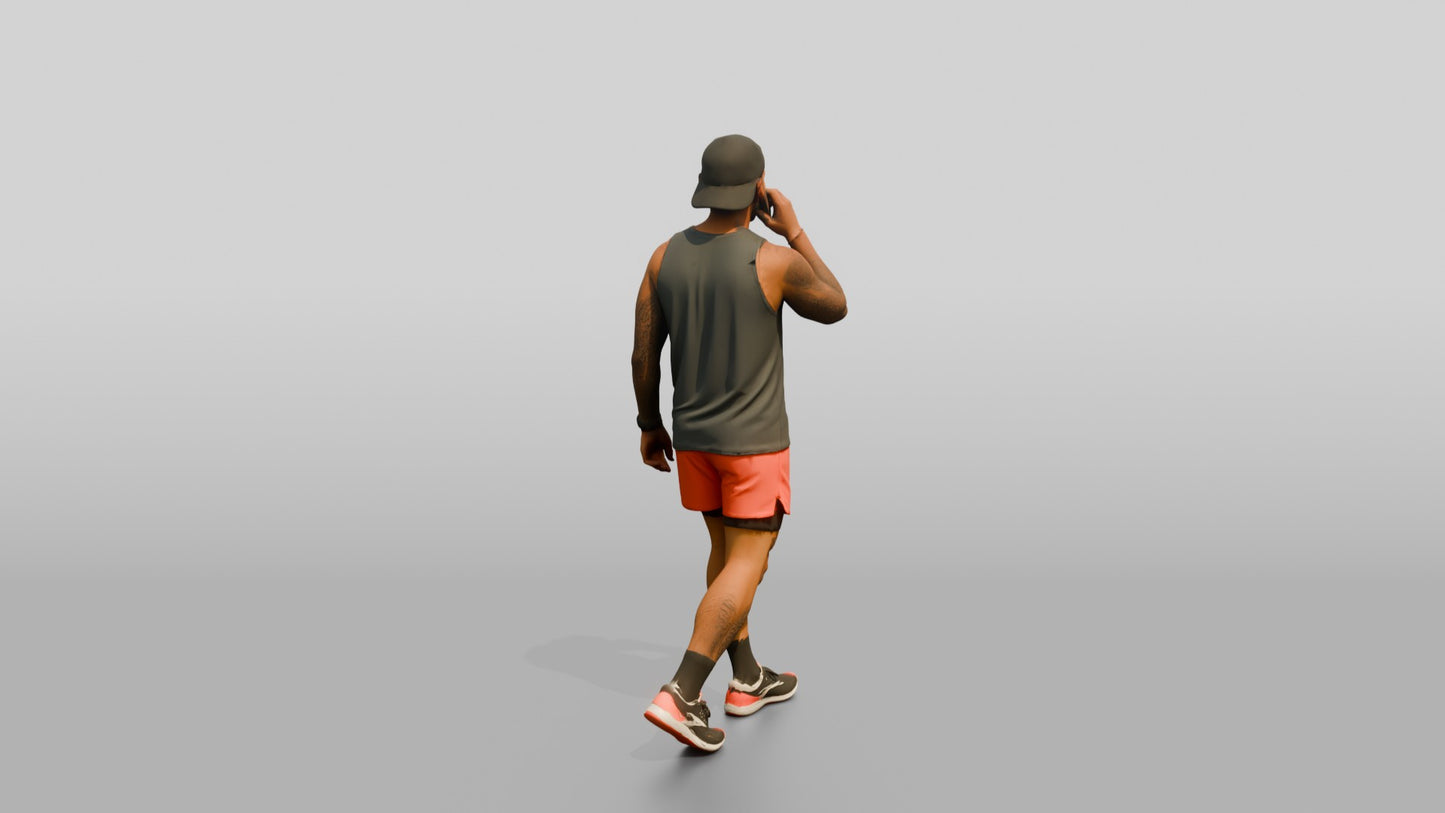 Latino Man in Performance Athletic Wear