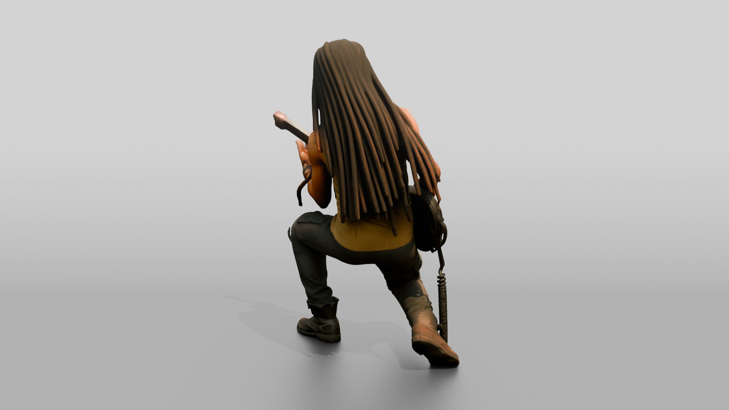 Reggae Bassist Playing Electric Bass