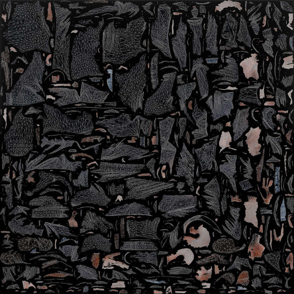 Homeless Man Looking Thoughtful While Rubbing His Temples - UV layout, base color map