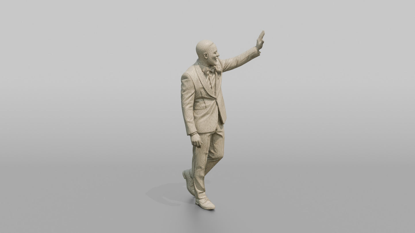 Black Groom High-Fiving an Invisible Guest
