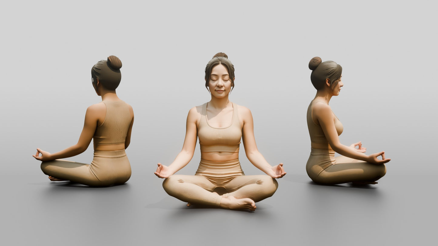Seated Lotus Meditation Woman
