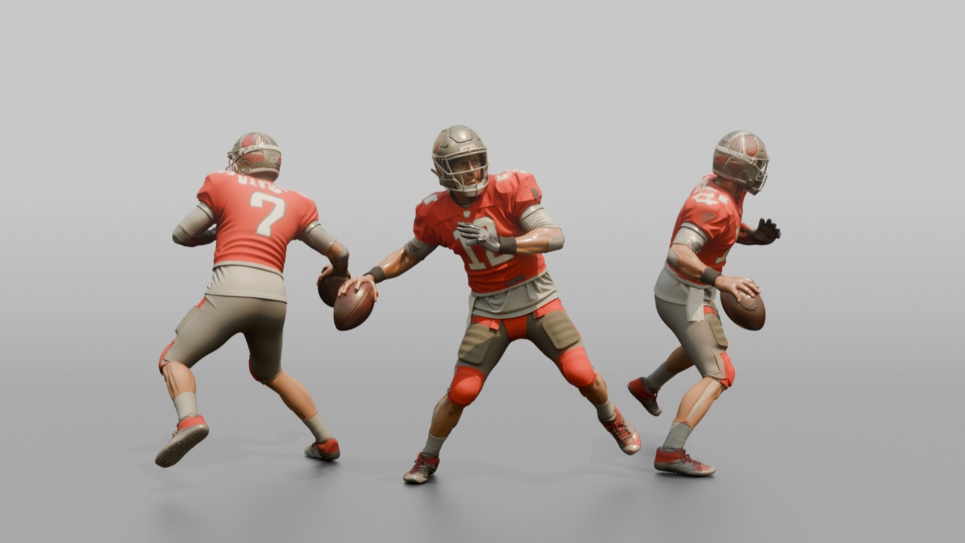Quarterback Releasing a Sidearm Pass