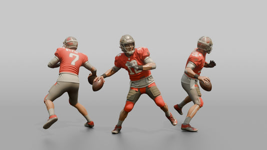Quarterback Releasing a Sidearm Pass