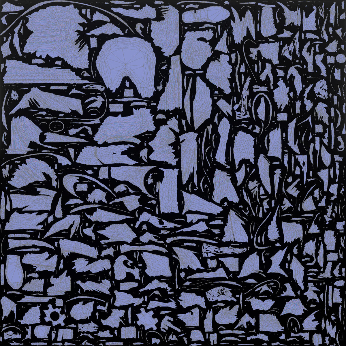 Grandmother Holding A Jigsaw Puzzle Piece, Examining It - UV layout, normal map
