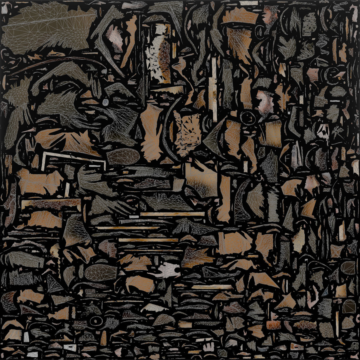 Farmer Scraping Wax Off Beehive Frame - UV layout, base color map