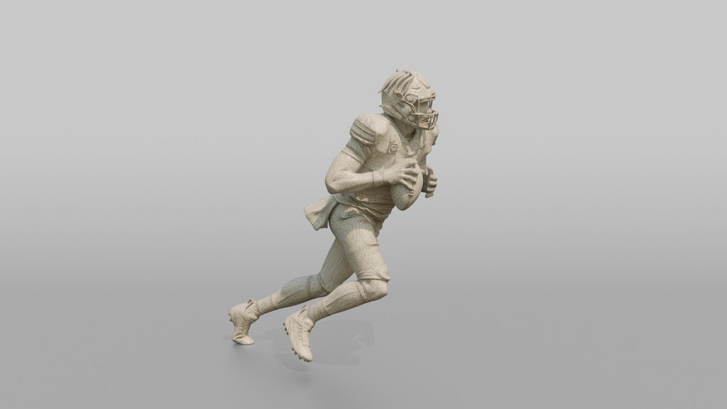 Quarterback Scrambling Out of the Pocket