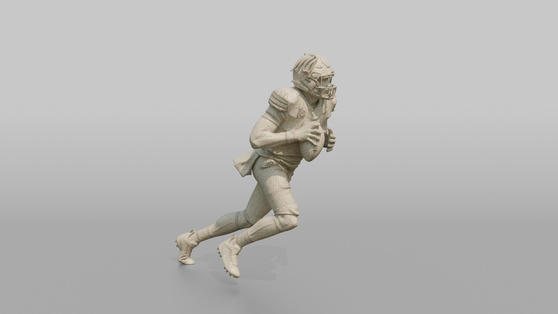 Quarterback Scrambling Out of the Pocket