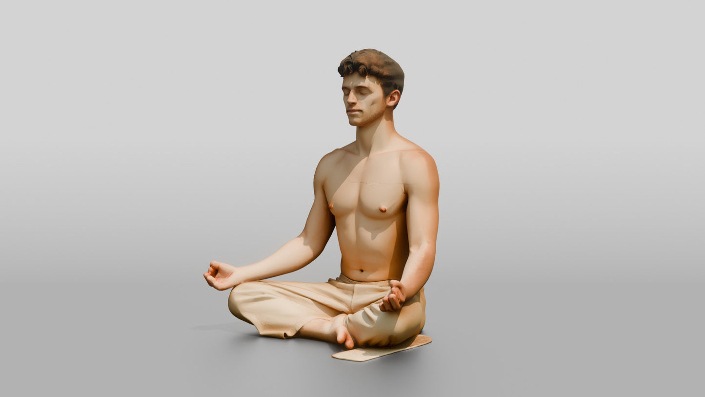 Lotus Meditation Man