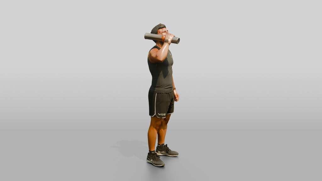 Slender Young Iraqi Man in Athletic Wear