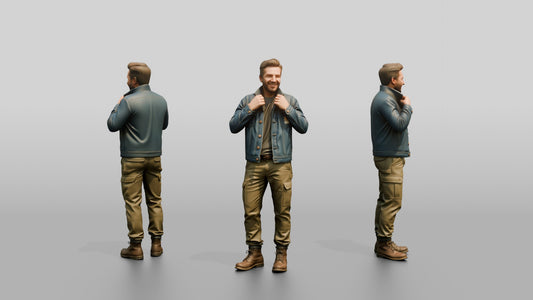 Denim Workwear Man 05 - 3D character model