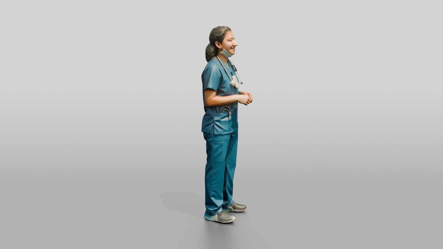 Young South Asian Woman Doctor Laughing