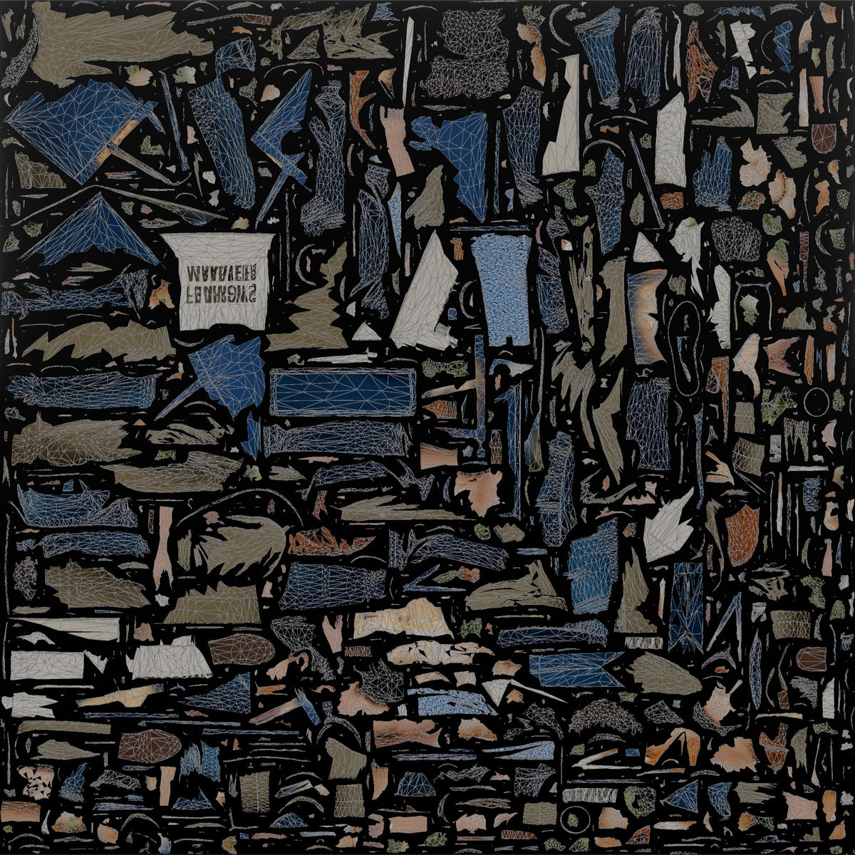 Mother Carrying A Shopping Bag In Each Hand - UV layout, base color map