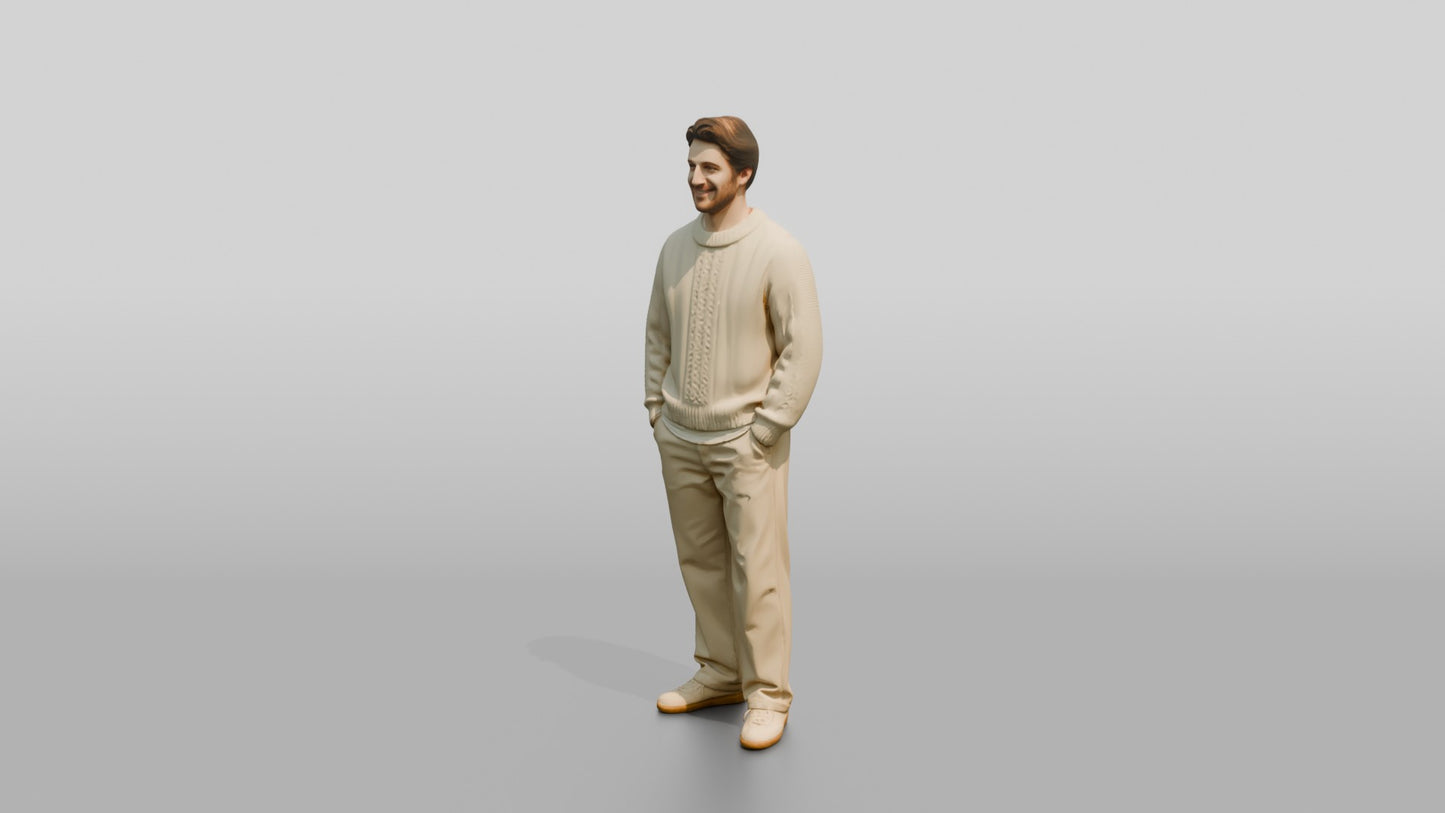 Cozy Oversized Casual Man 01