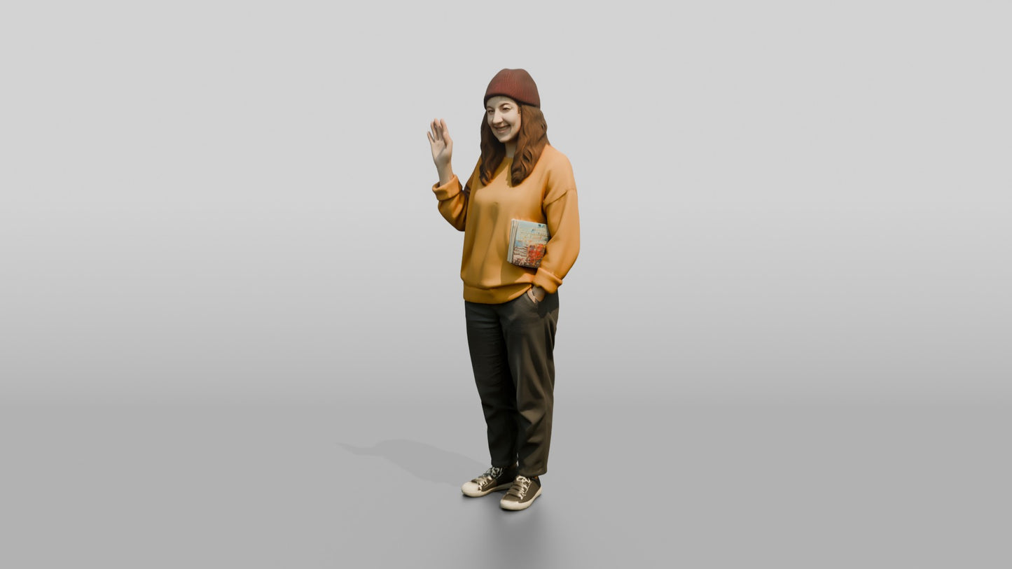 Casual Student Urban Creative Woman 06