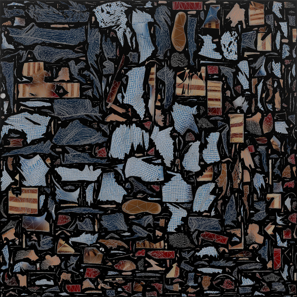 Father Carrying A Large Gift-wrapped Present In Both Arms - UV layout, base color map