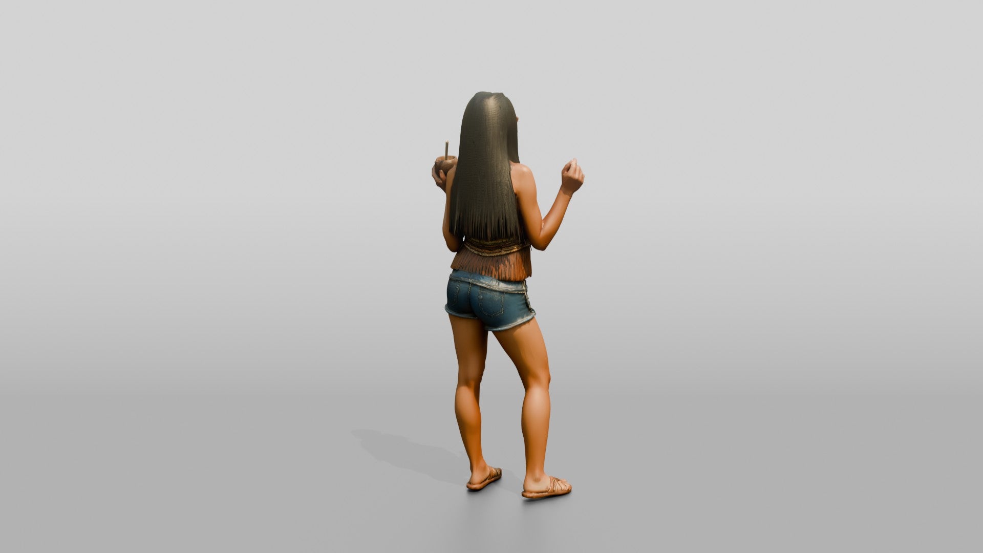 Festival Woman Dancing with a Drink