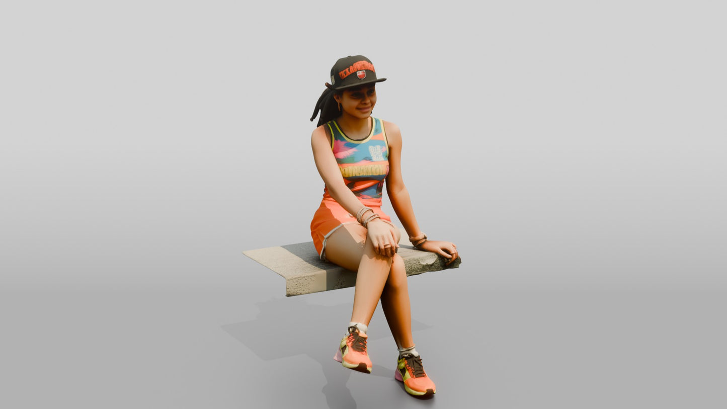 Brazilian Teen Girl in Streetwear