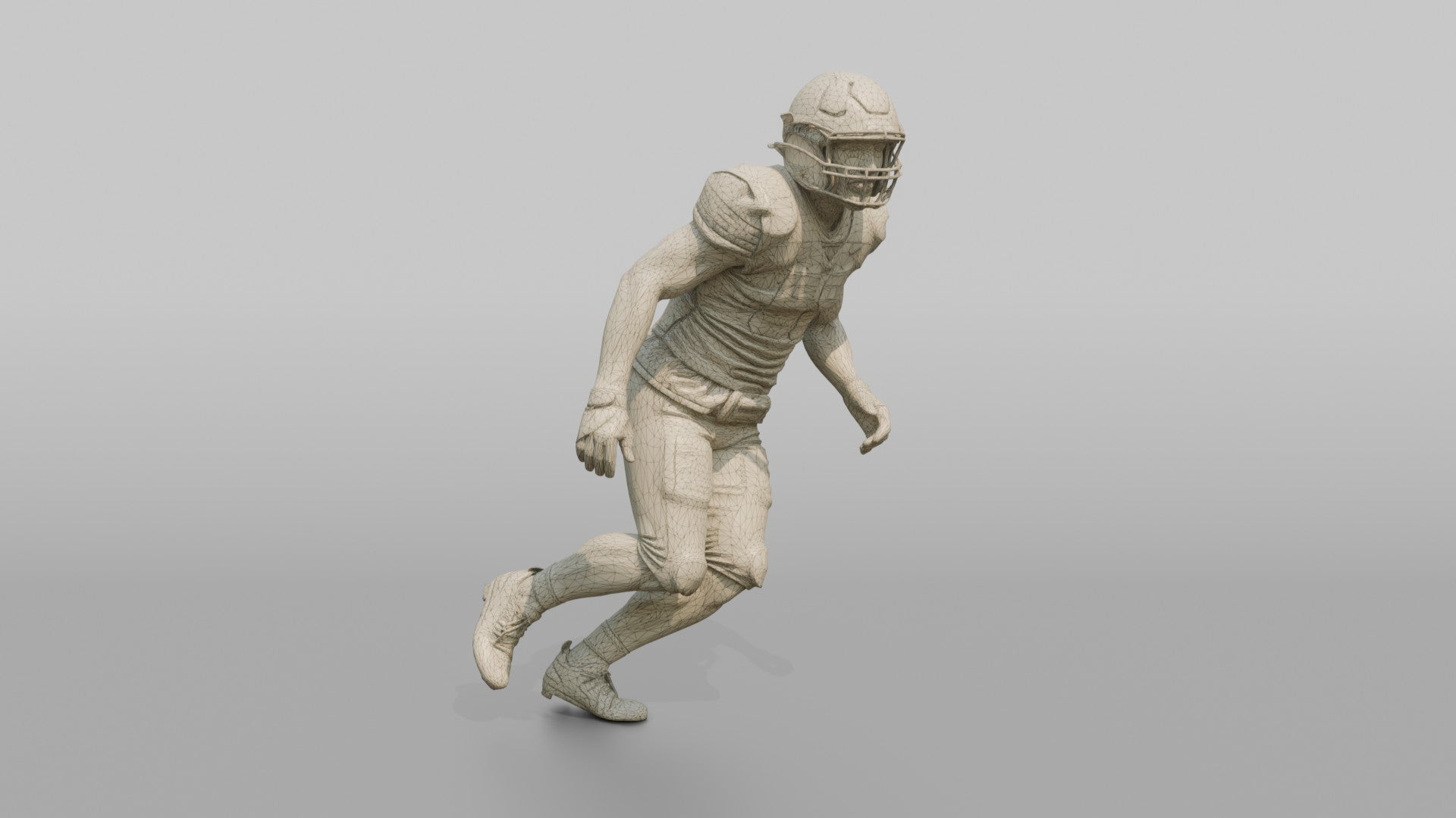 Linebacker Dropping into Pass Coverage