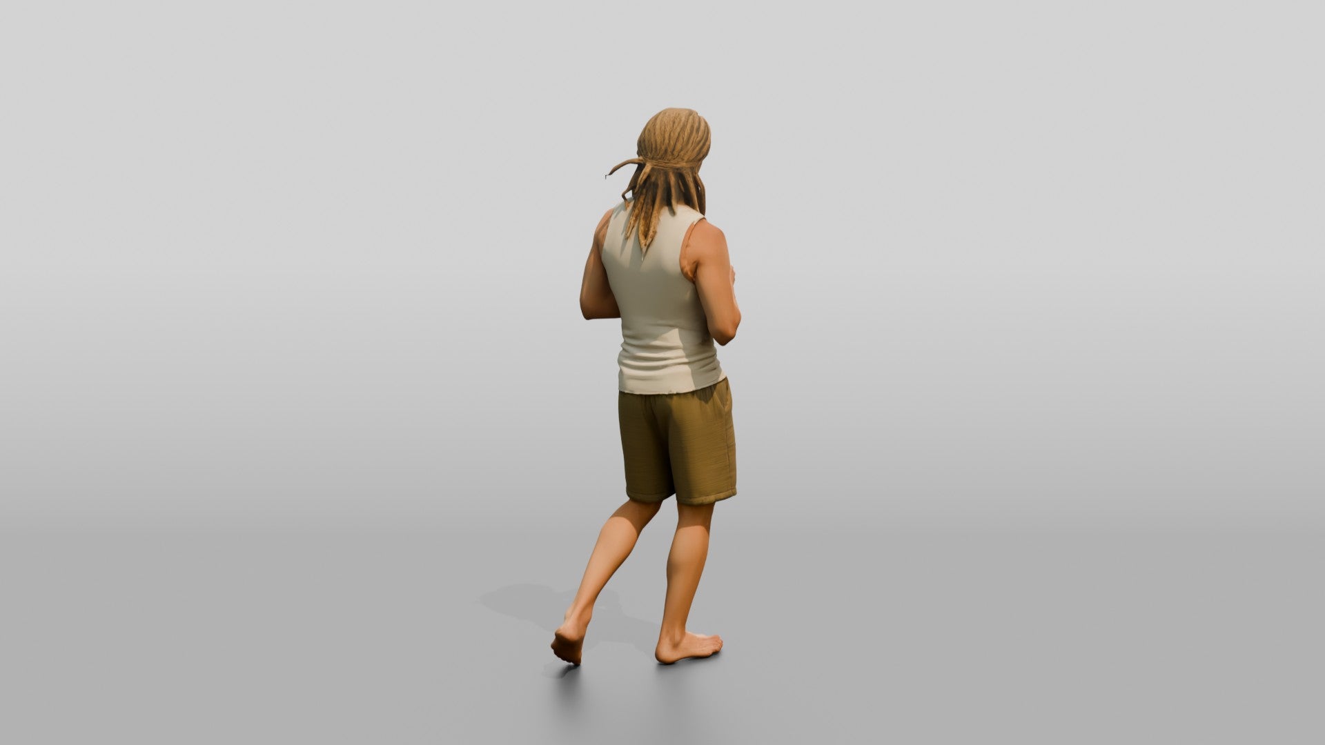 Man with a Coconut Drink