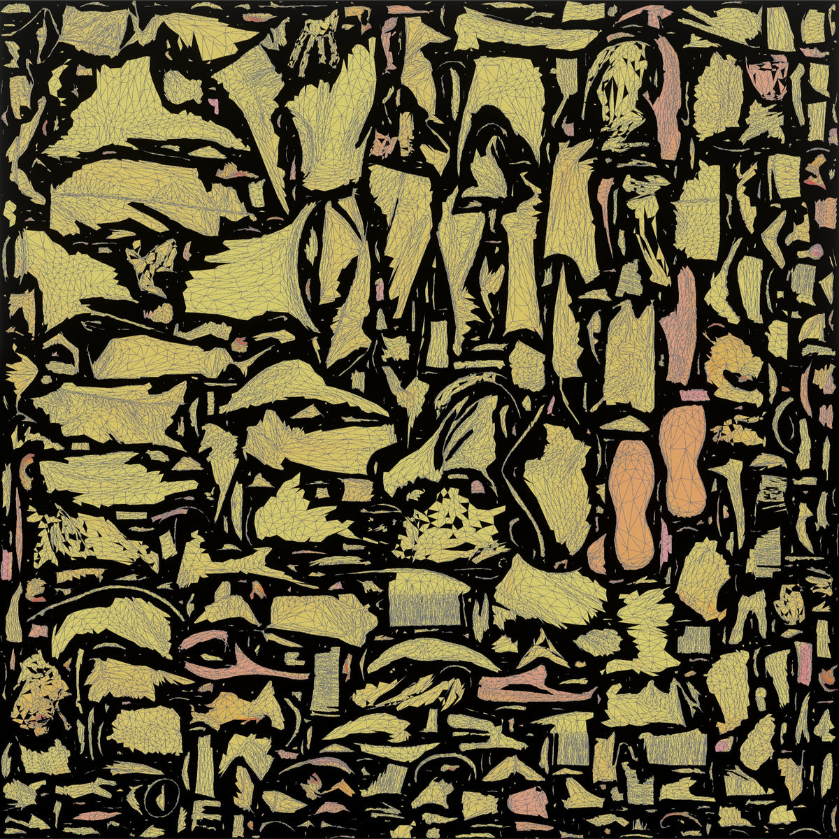 Homeless Man Counting Coins in His Open Palm - UV layout, metallic roughness map