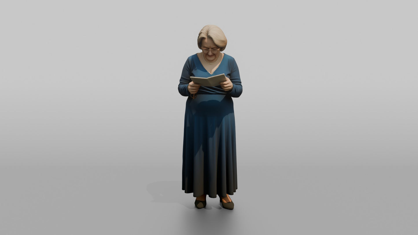 Wedding Guest Reading a Guestbook Card