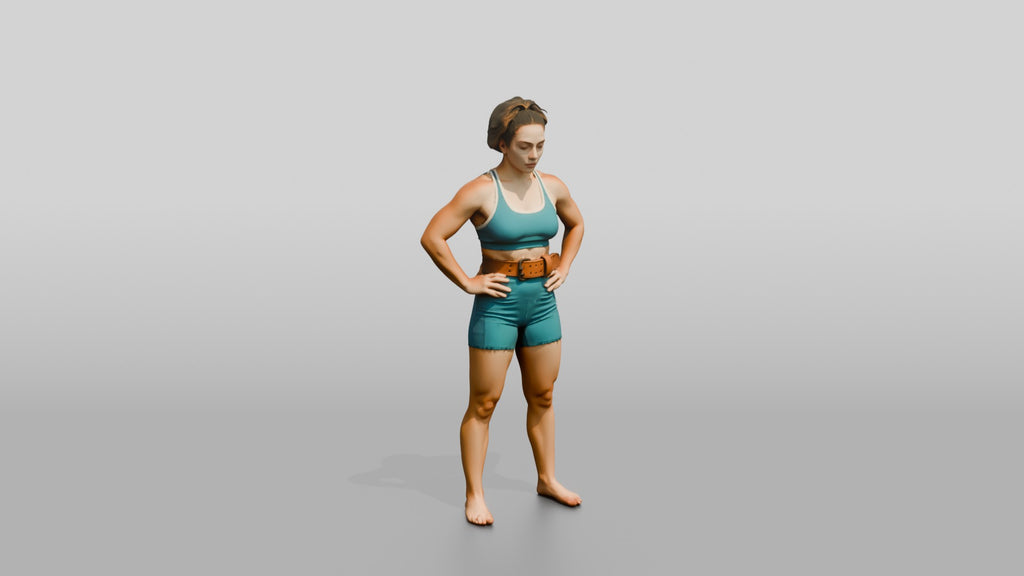 Woman Resting Hands on Hips