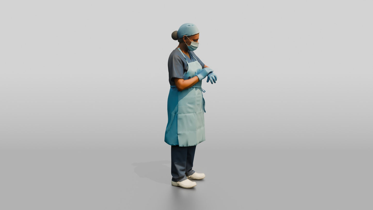 Older South Asian Woman Doctor Checking Watch