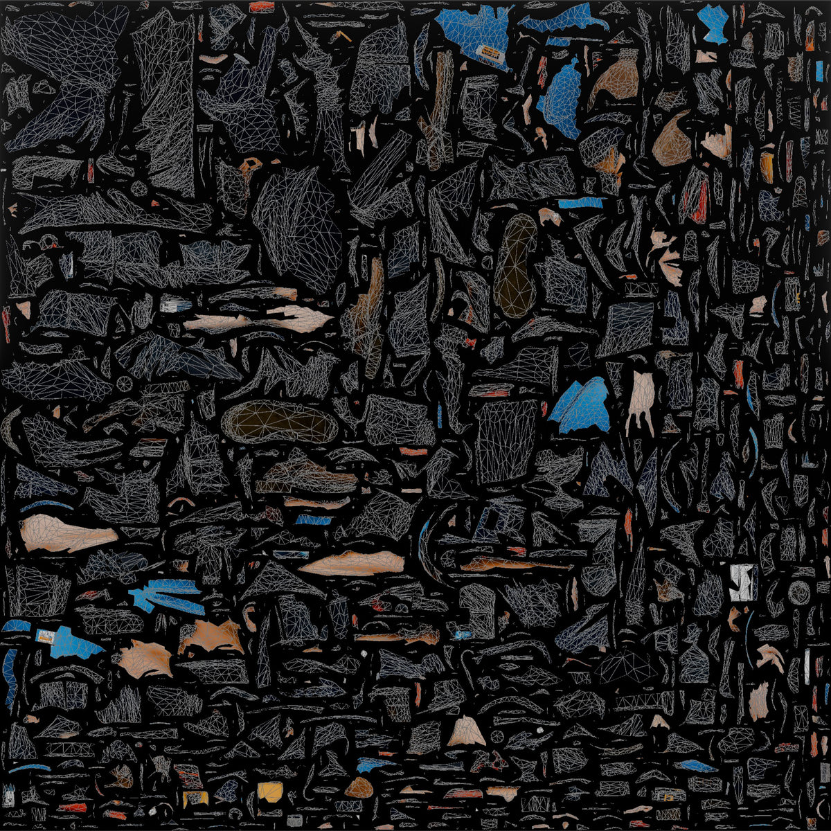 Construction Worker Woman 100 - UV layout, base color map