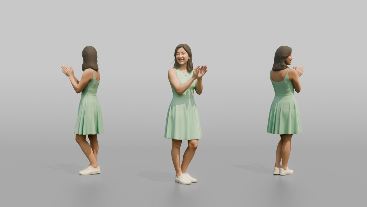 Wedding Guest Clapping Excitedly