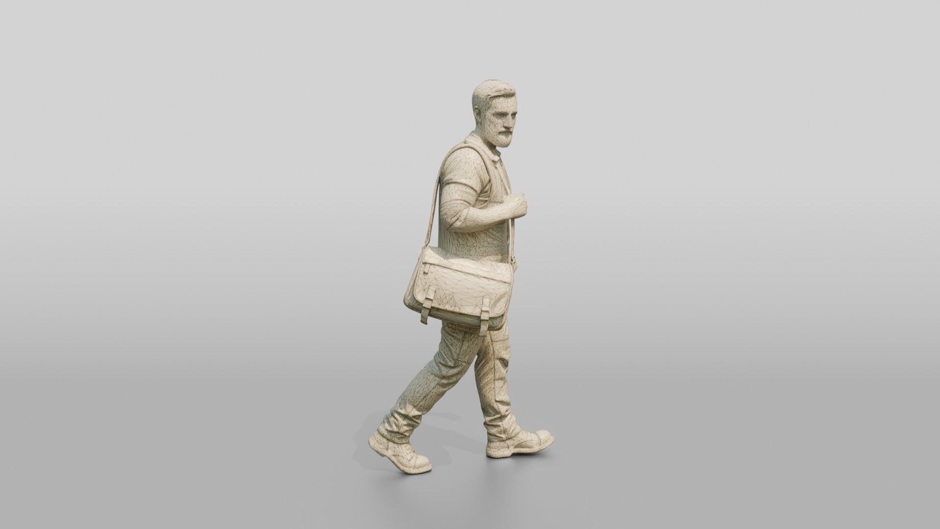 Courier in Hi-Vis Vest