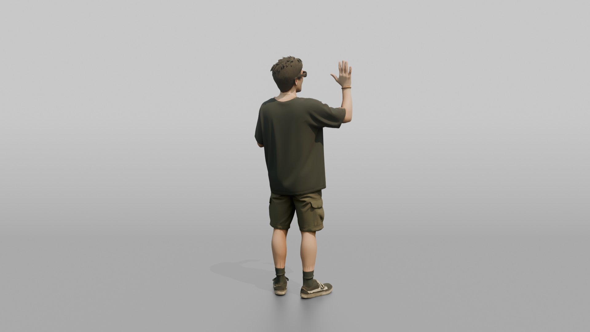 British Man Gesturing While Talking