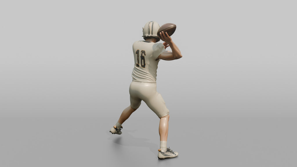 Quarterback Winding Up for a Deep Throw