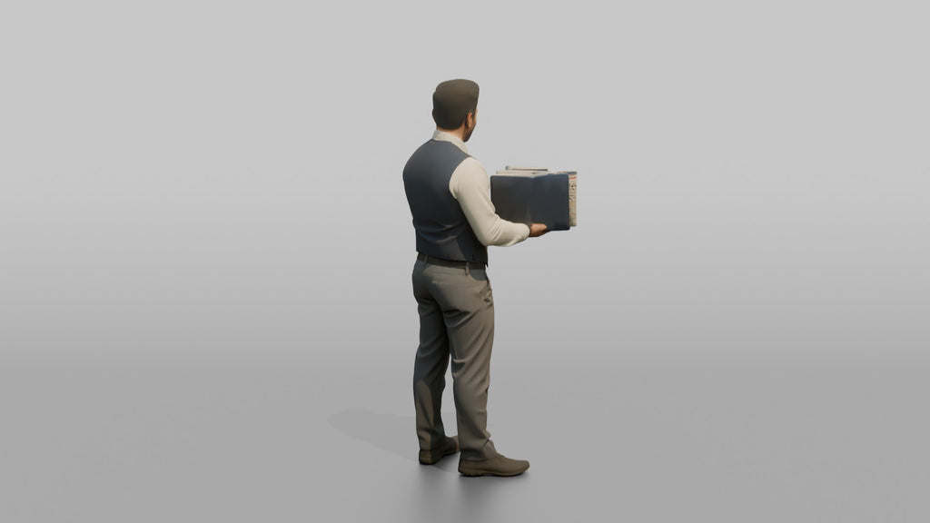 Hispanic Co-Pilot Carrying a Leather Flight Bag