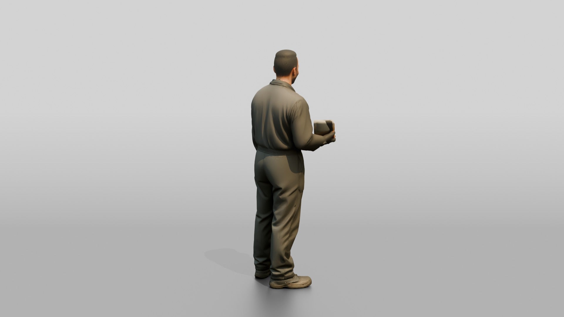 Mechanic Holding Spark Plugs