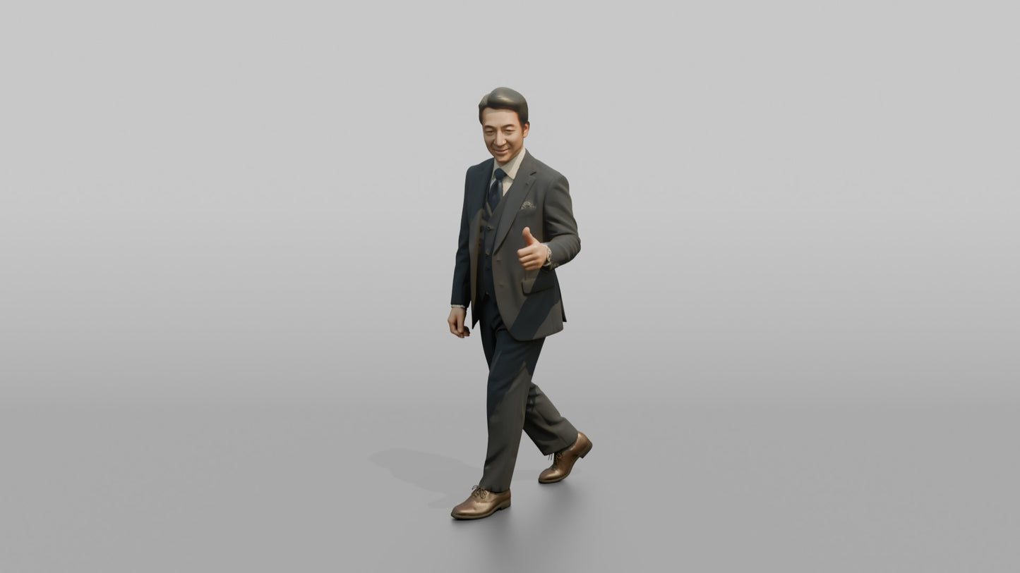 Wedding Guest Giving a Confident Thumbs-Up