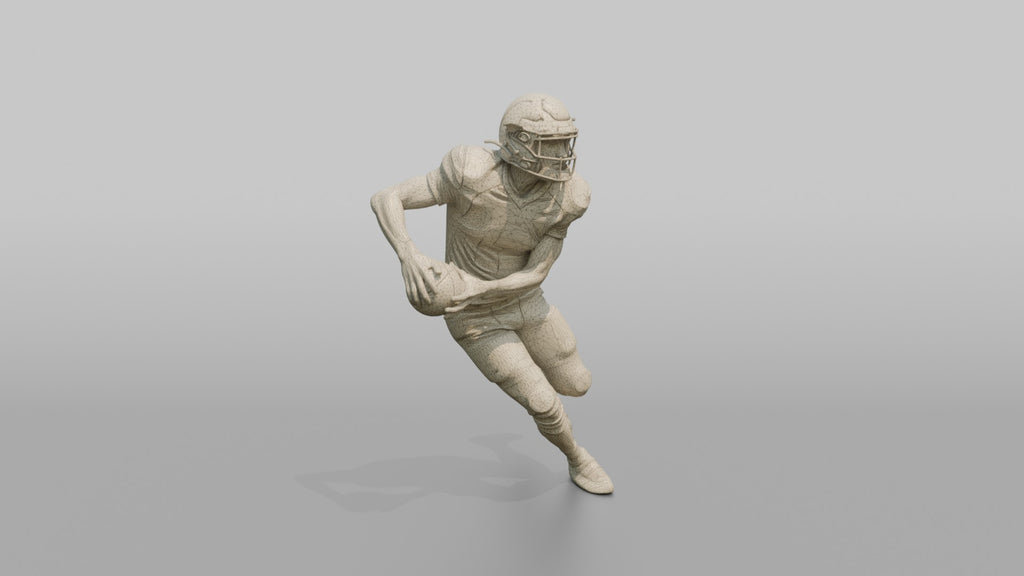 Quarterback Executing a Play-Action Fake
