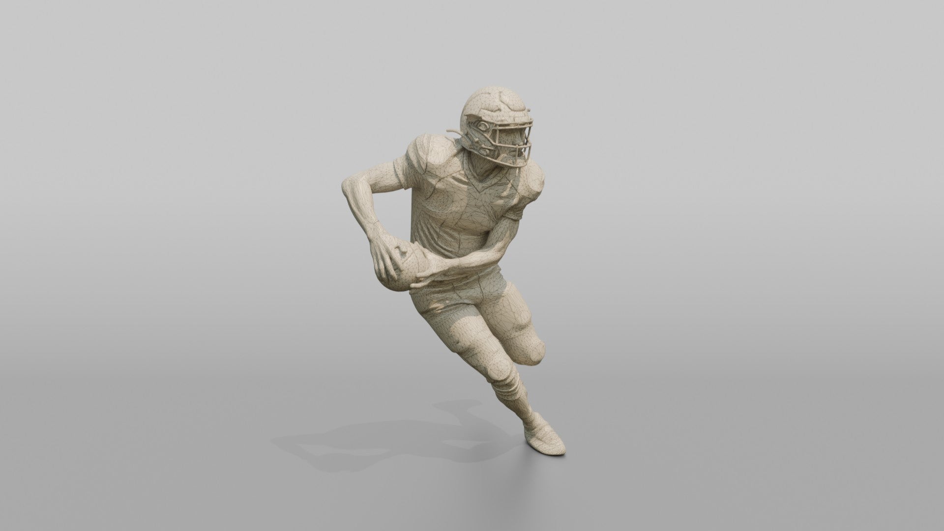 Quarterback Executing a Play-Action Fake