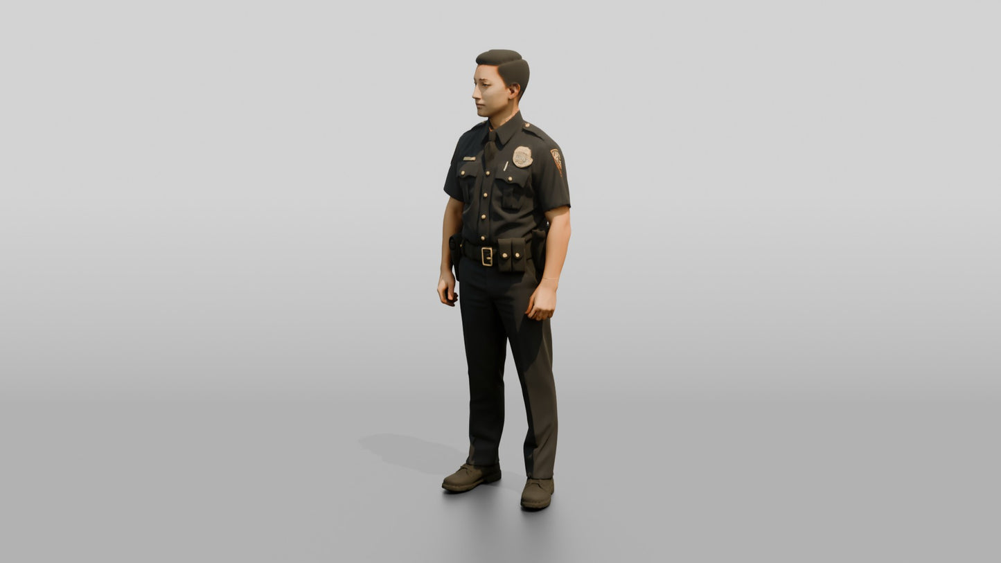Police Officer Shrugging Playfully