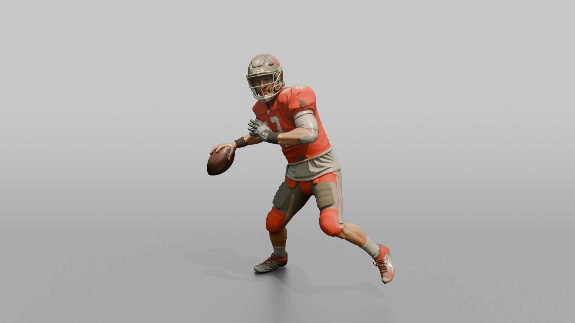 Quarterback Releasing a Sidearm Pass