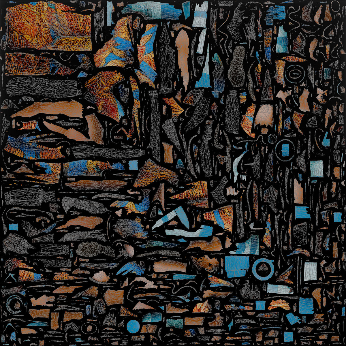 West African Female Walking - UV layout, base color map