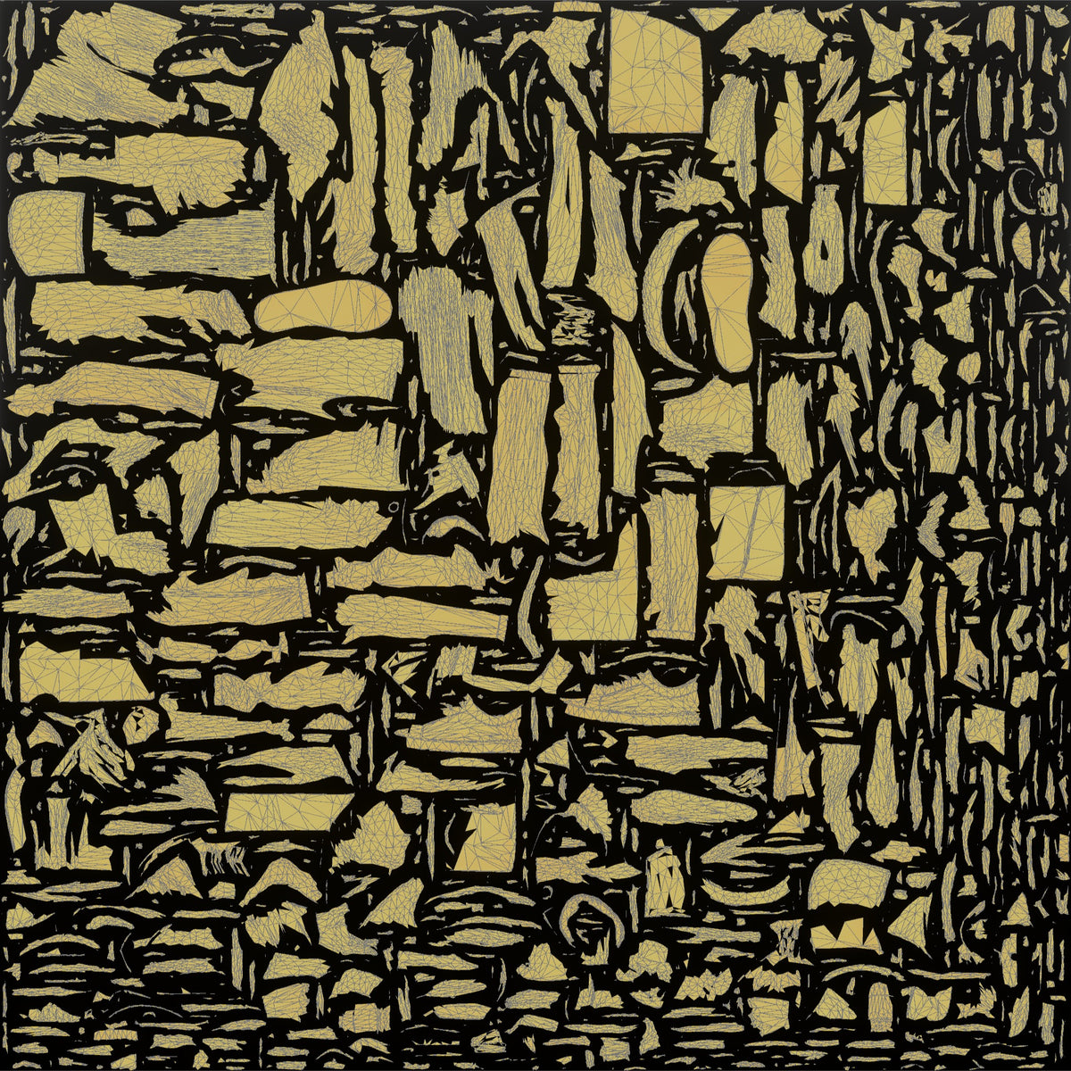 Woman Customer Holding A Shopping Bag Up To Check Its Contents - UV layout, metallic roughness map