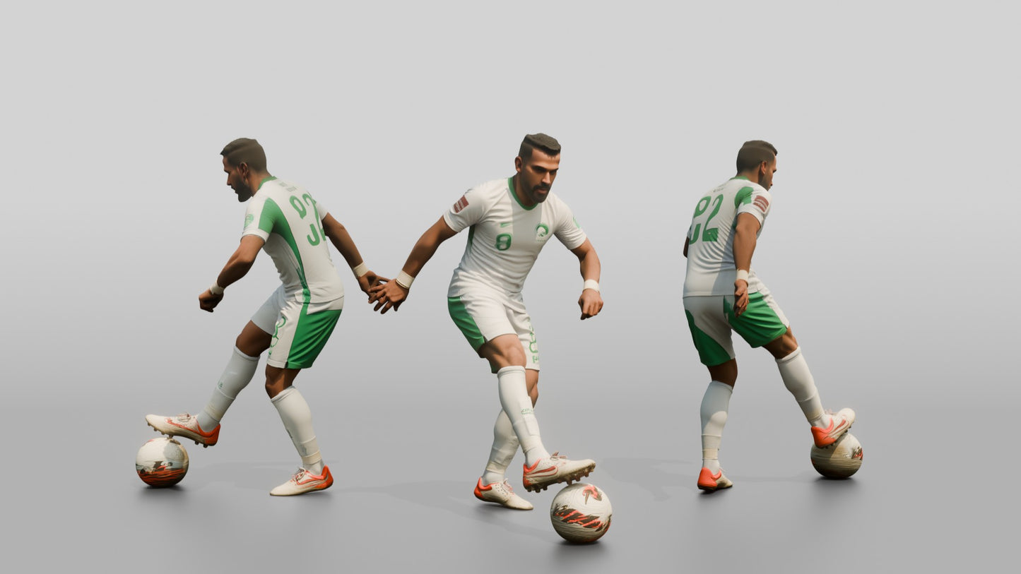 Soccer Player Sole-Roll Skill Move