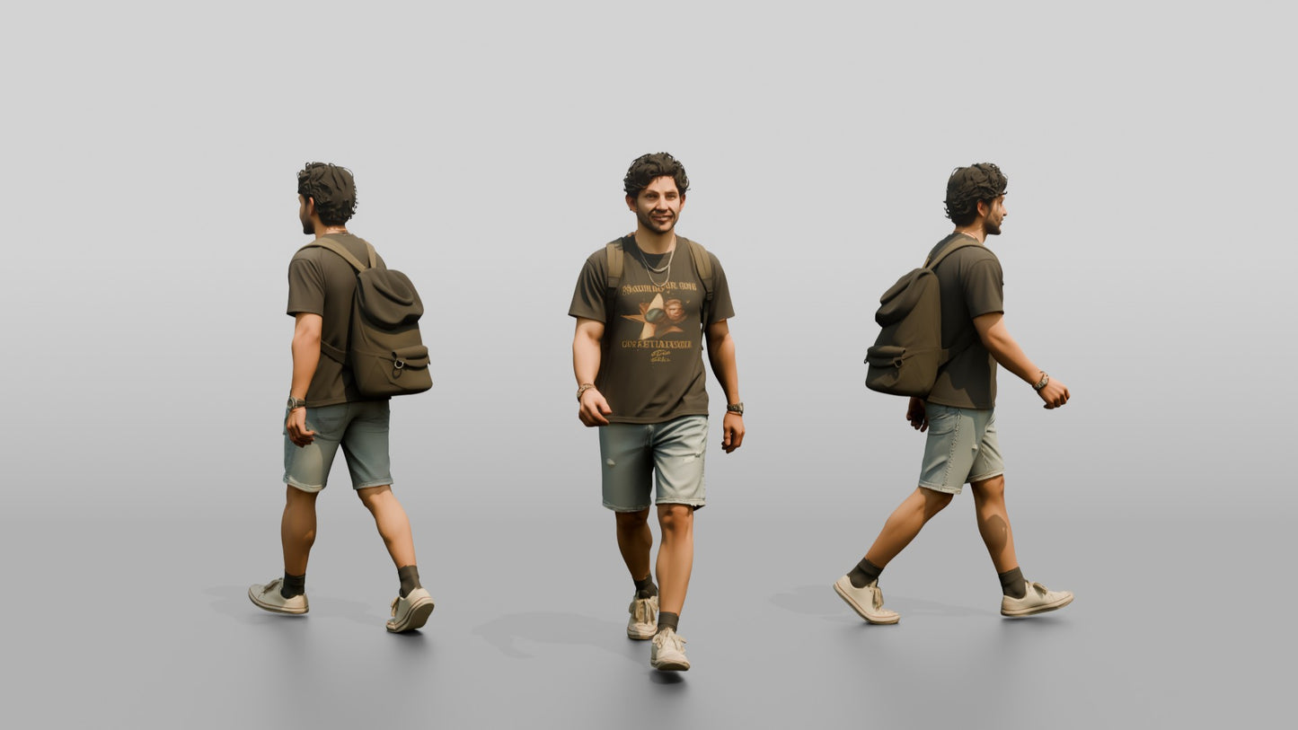 Latino Man in Vintage Band Tee