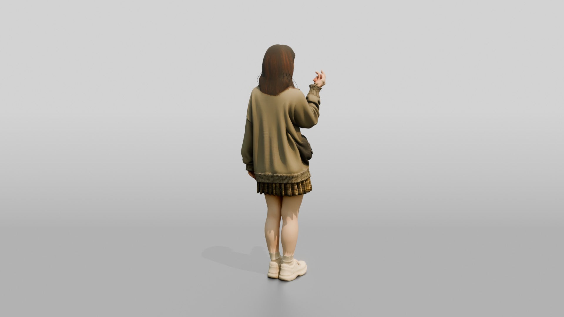 Asian Woman Laughing and Snapping Fingers