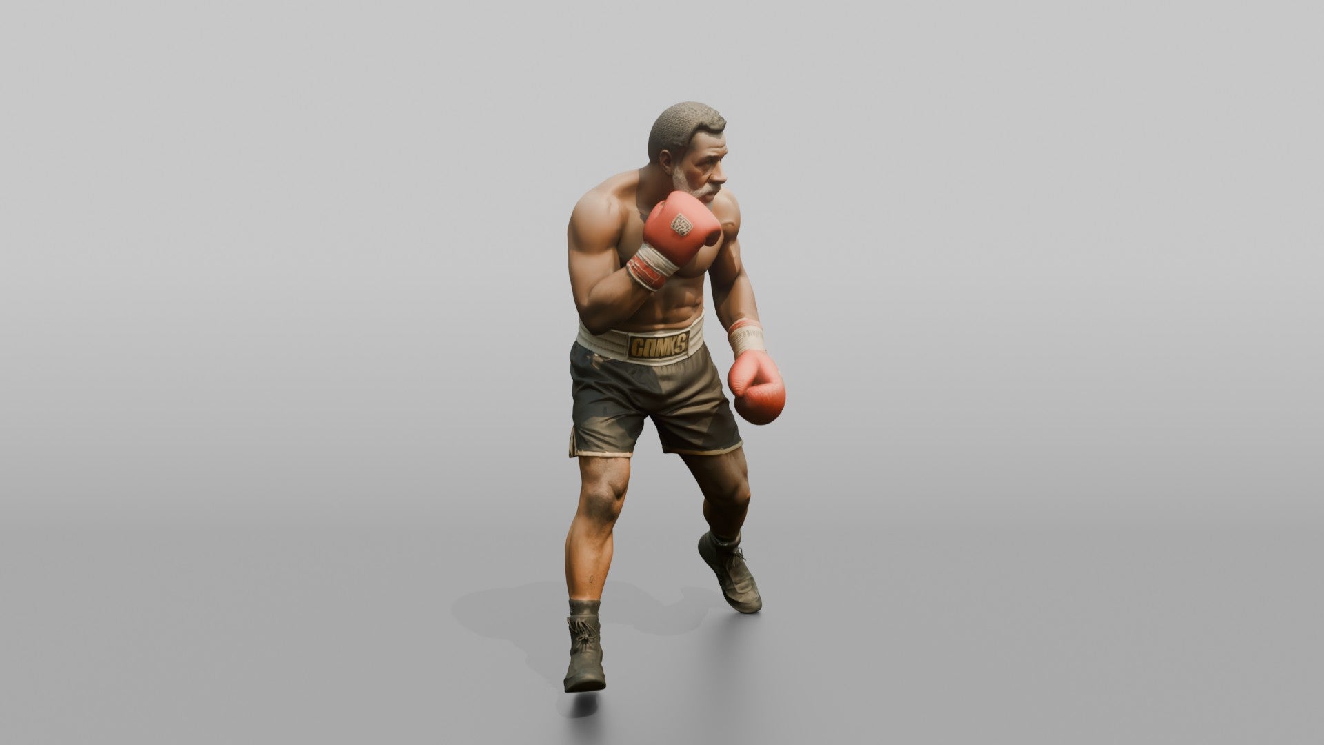 Boxer Resetting Stance with Shuffle Step