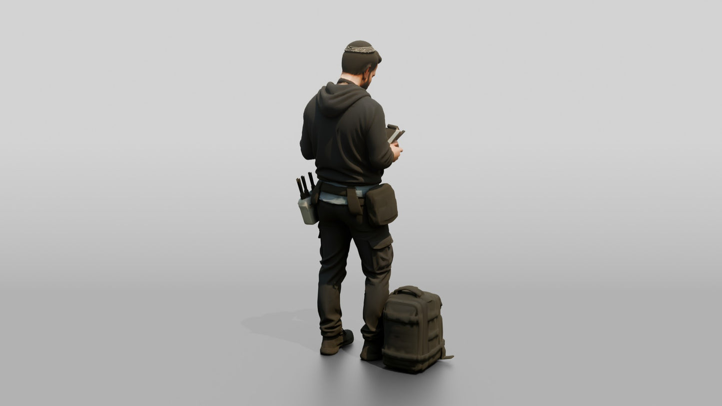Man with Drone Controller