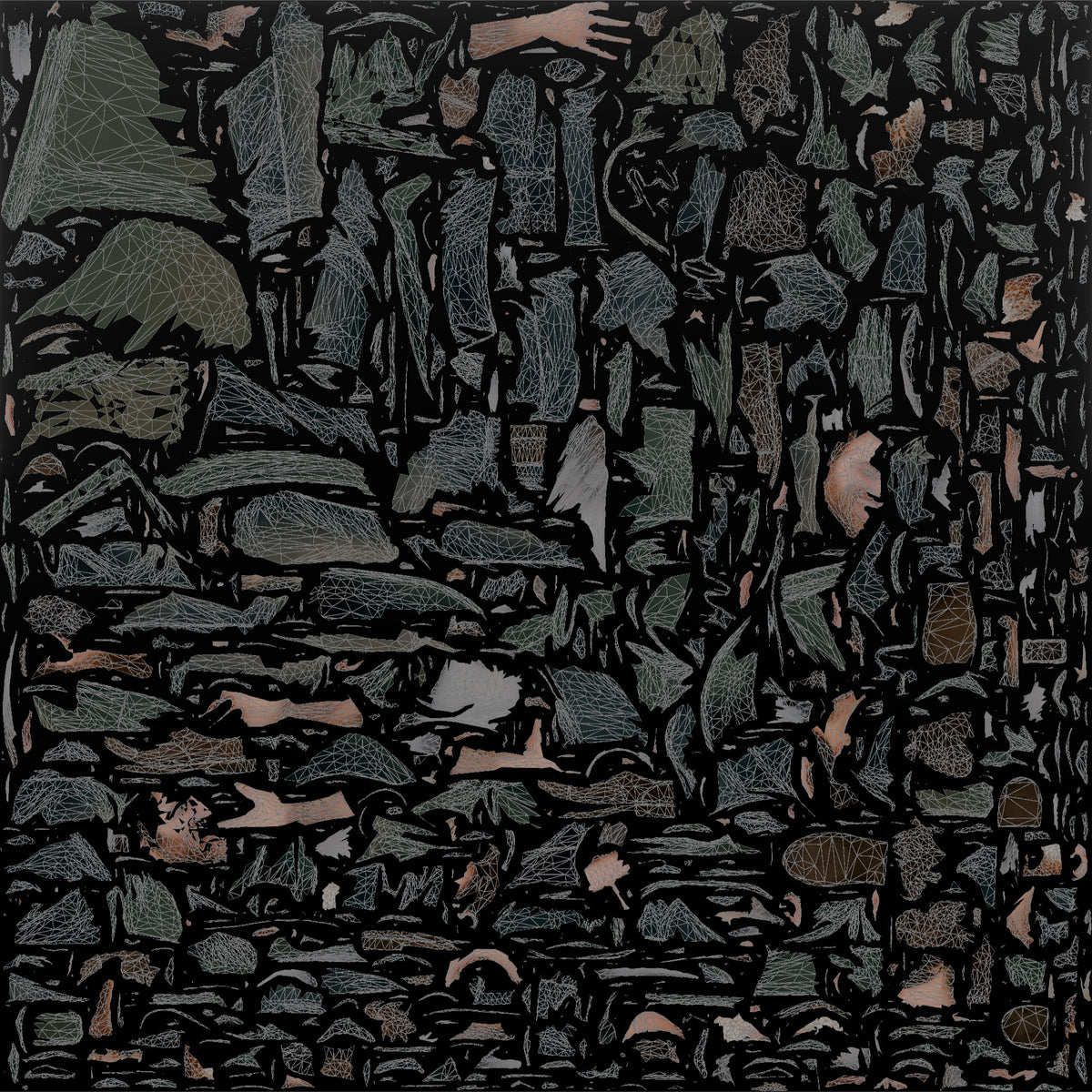Farmer Cradling Small Chicken - UV layout, base color map