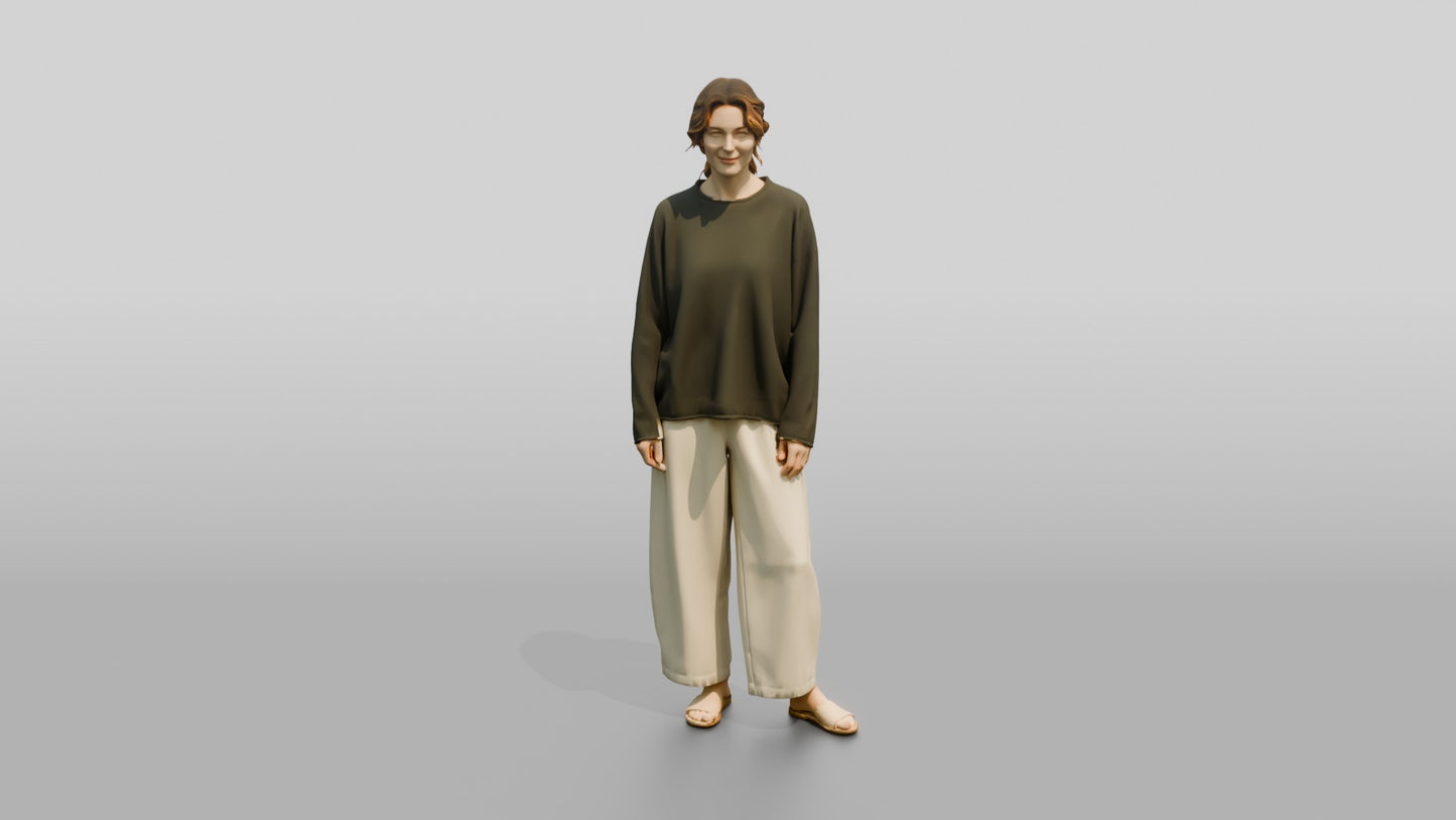 Cozy Oversized Casual Woman 13