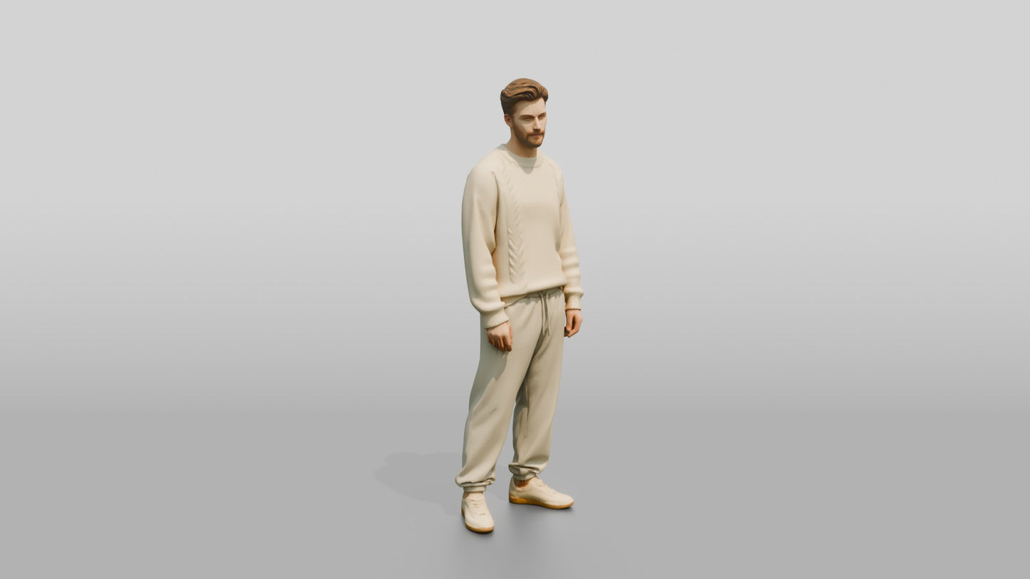 Cozy Oversized Casual Man 07