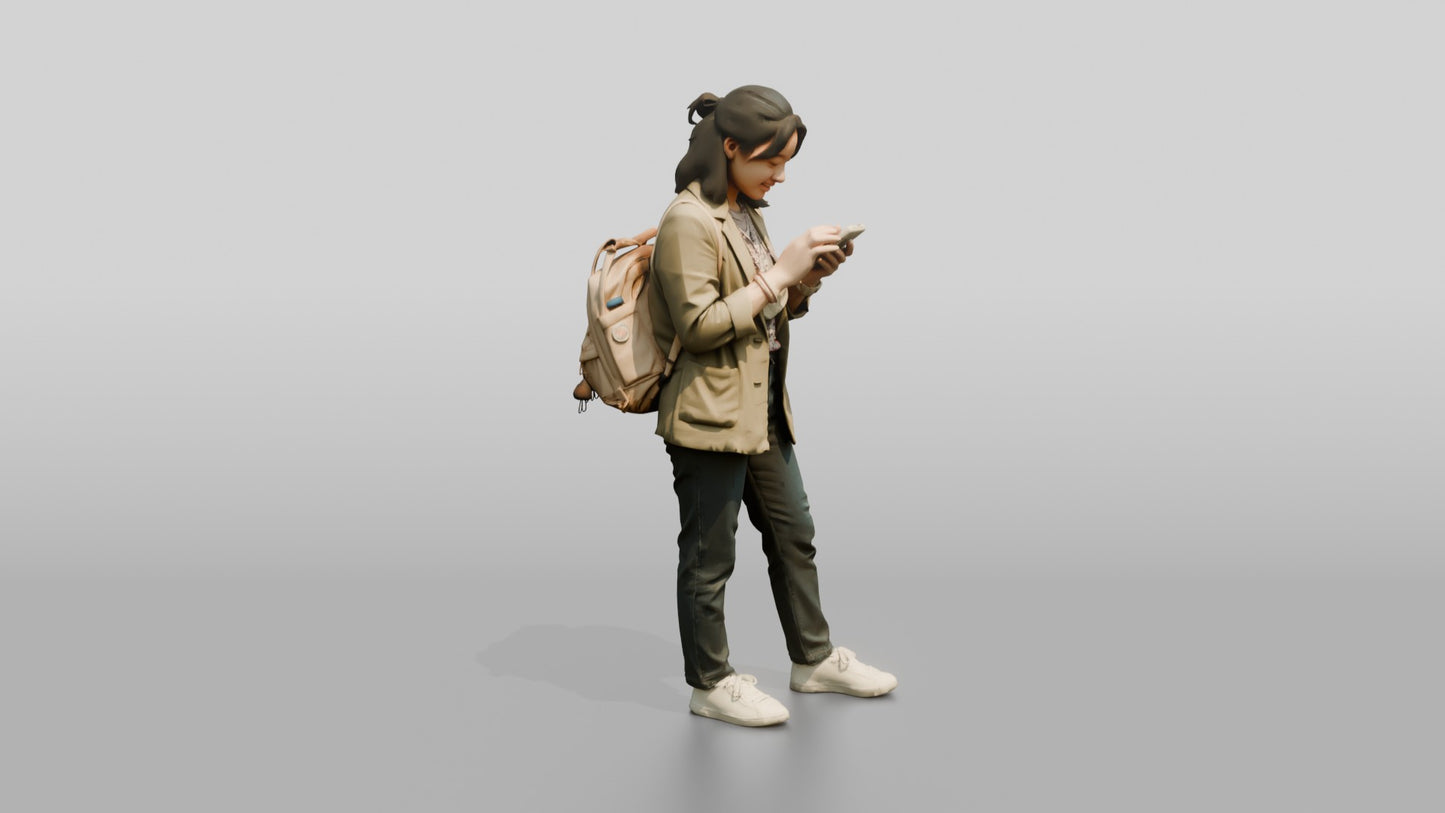 Teenage Girl Navigating New City